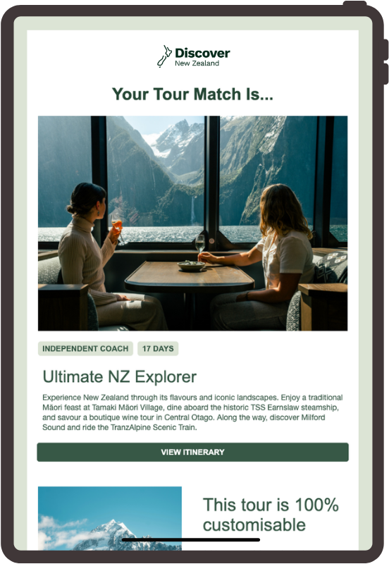 New Zealand Tour Match Example