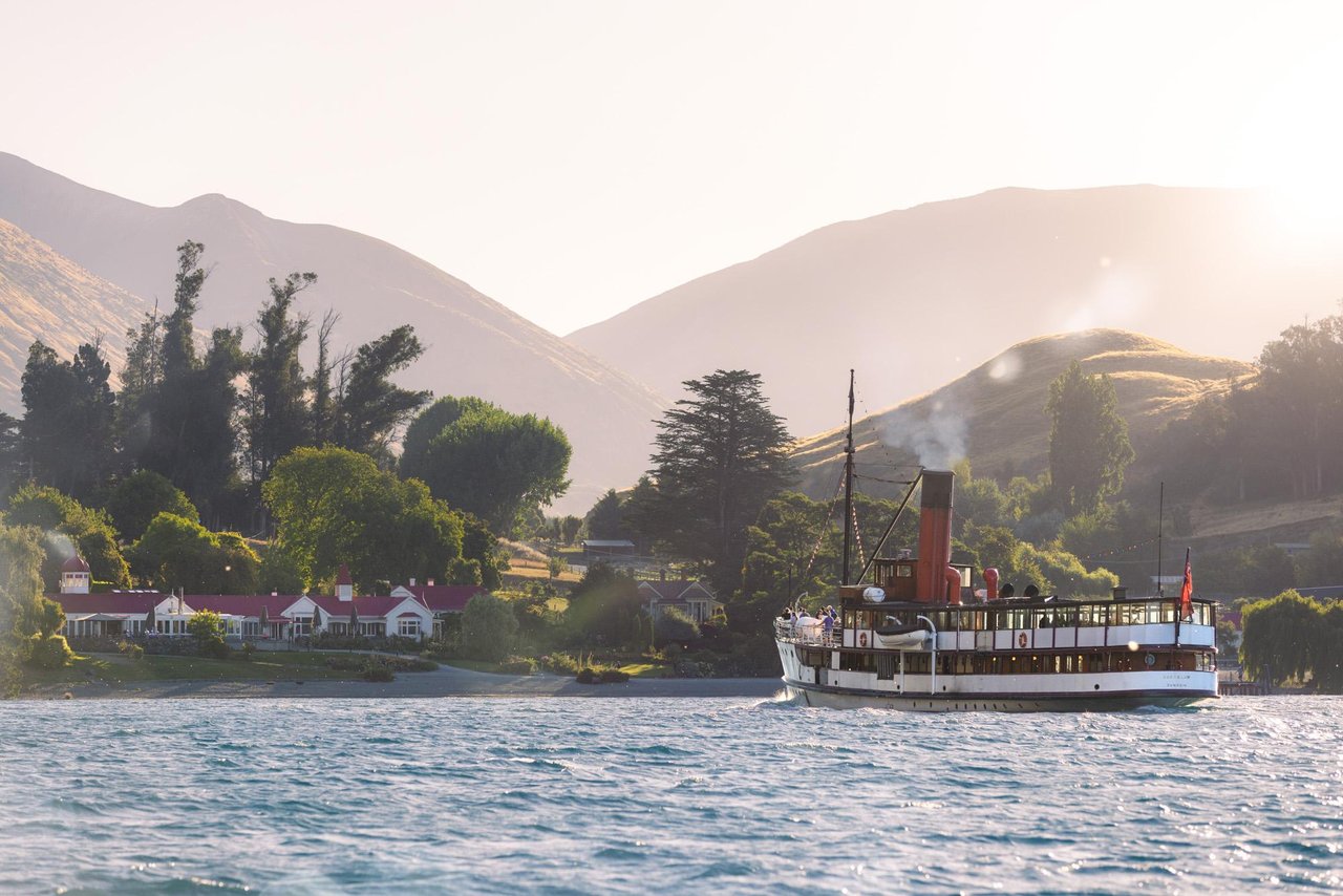 TSS Earnslaw at Walter Peak Farm. RealNZ